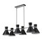 Z-Lite Soriano 6 Light Chandelier, Matte Black 728-6L-MB-BN - alternate 2